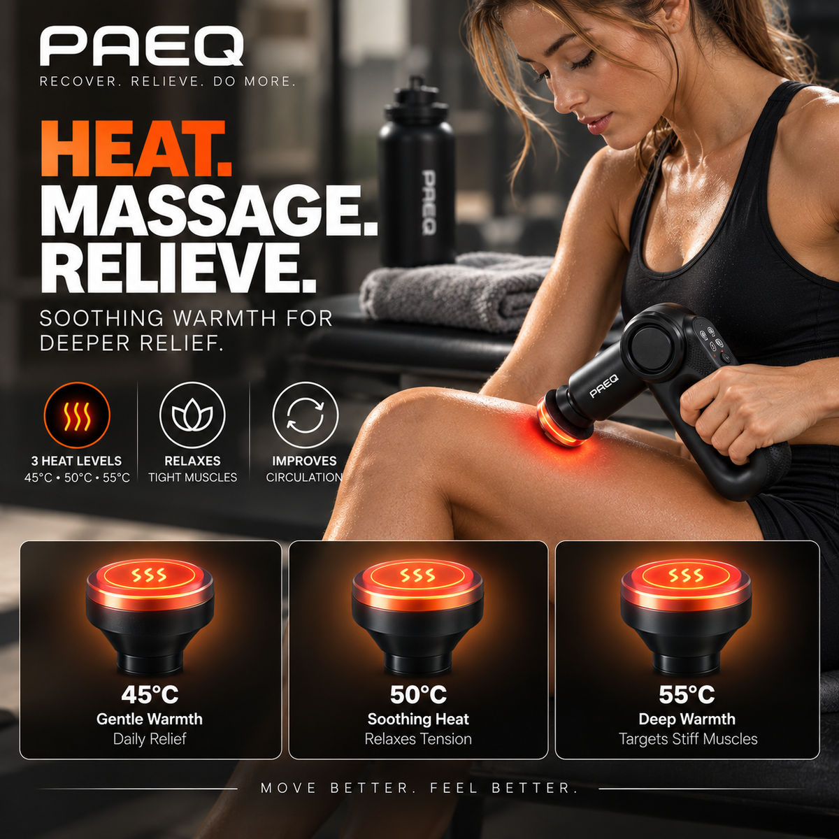 PAEQ Hot & Cold Massage Gun