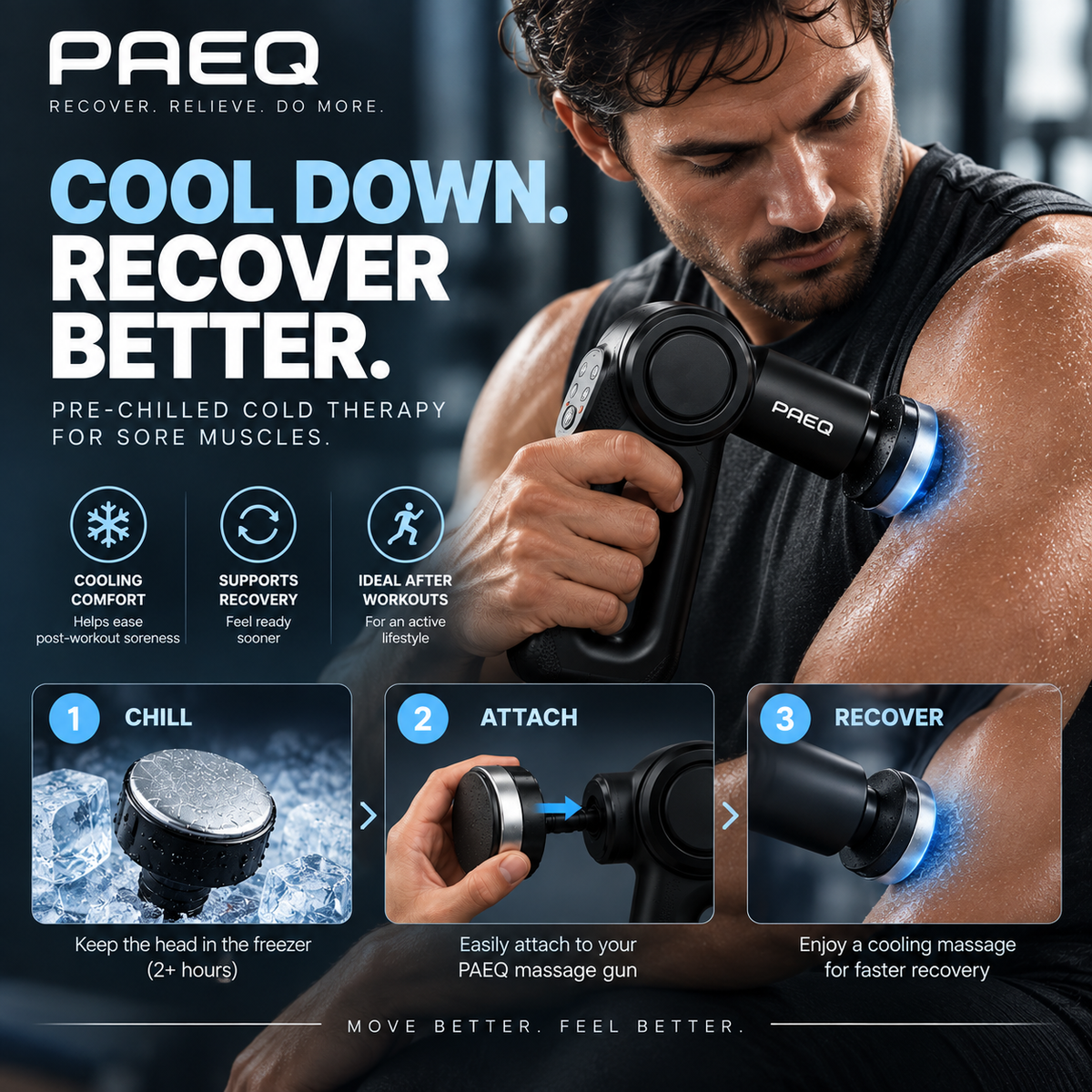 PAEQ Hot & Cold Massage Gun
